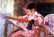 Mary Cassatt Lydia at the Tapestry Loom oil painting